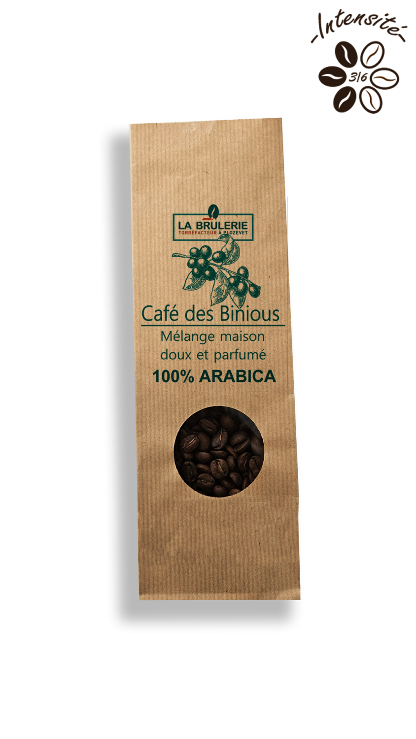 Café 100% Arabica Doux et parfumé CAFE DES BINIOUS